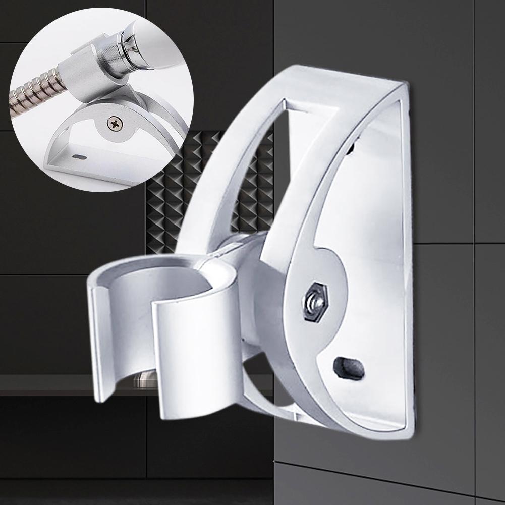 Duschkopf-Halterung Mit Zwei Slots – Wandhalter Für Handbrause, Silber, Aus ABS-Kunststoff