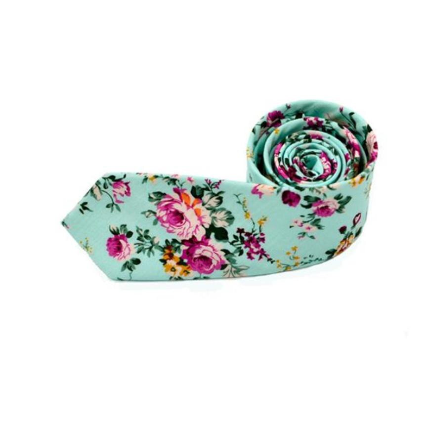 Mannen Mode Bloemen Skinny Slim Stropdas Katoen Smalle Business Casual Bruiloft Tie slytherin # A50