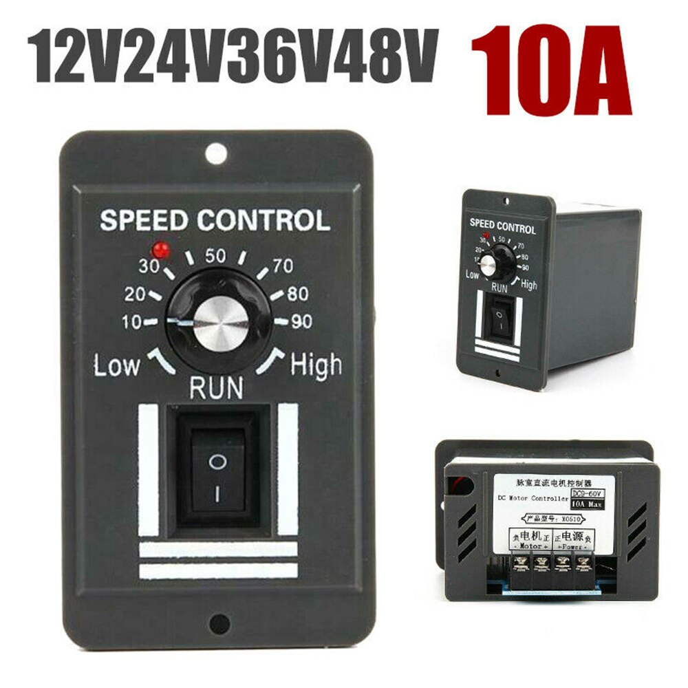 -DC Motor Controller 12V24V36V48V Motor Speed Control PWM Stepless Variable Speed Switch Controller Forward & Backward