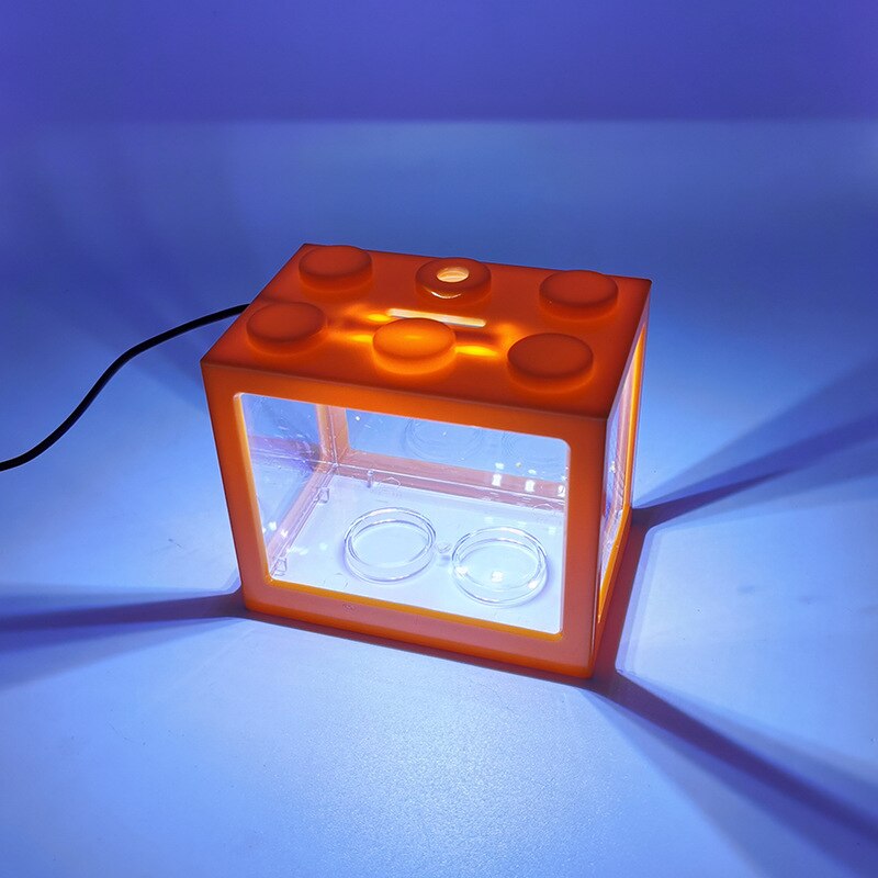Fish Tank Indoor Acrylic Small Desktop Ecological Small Fish Tank Goldfish Tank Fighting Fish Tank Office Viewing Plastic