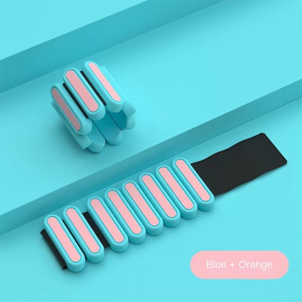 oefenuitrusting Zandzak Gewicht Armband Fitnessapparatuur Verstelbare enkelband Siliconen polsband buiten: YELLOW