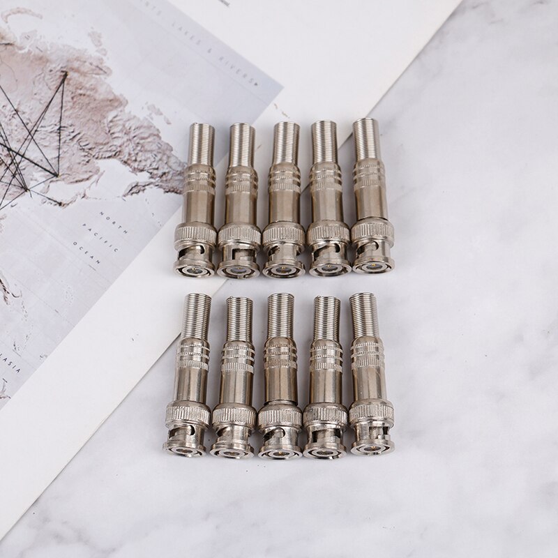 10Pcs BNC Female Connector to Female BNC Male to Male RCA Female BNC Female to RCA Male Adapter Plug for System CCTV Camera