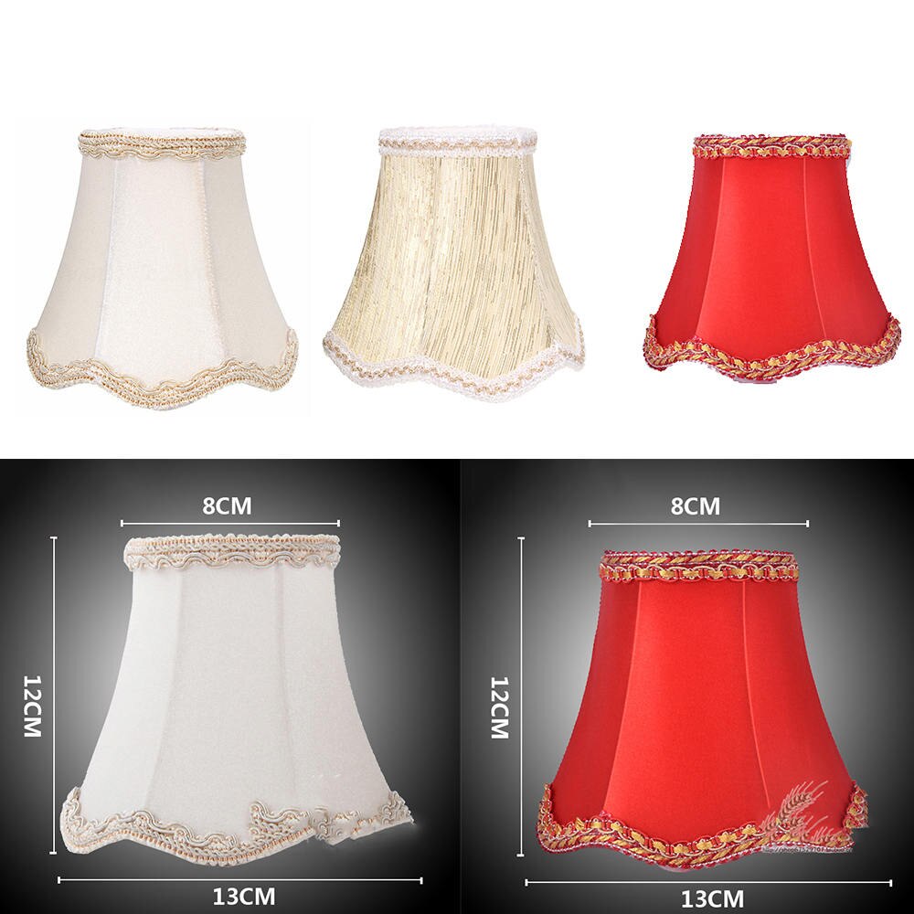 Classique dentelle abat-jour petit tissu plafond lustre lumière couvre lampe de Table couverture maison salon décoration