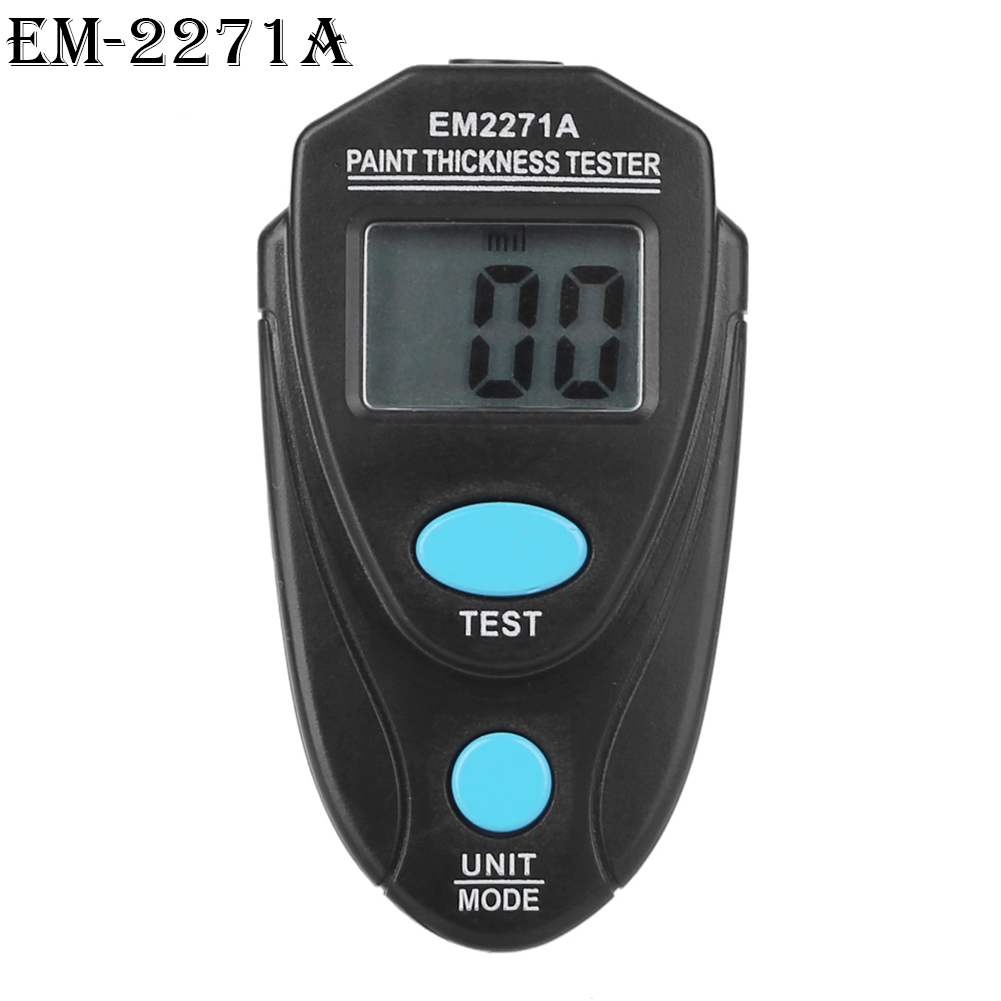 EM2271 Electronic Mini Thickness Gauge Car Paint Width Measuring Instruments Thickness Meter Paint Coating Thickness Tester Tool: EM-2271A