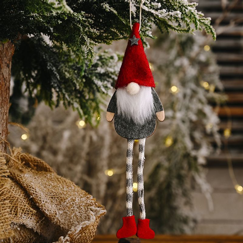 6 stk jul svensk nisse julemandens ornamenter hængende juletræ pejs