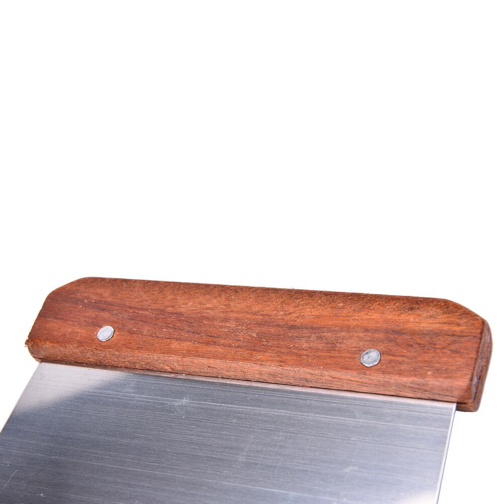1Pcs Wood Handle Stainless Steel Pastry Chopper Baking Pasta Spatula Pastry Dough Scraper Tools