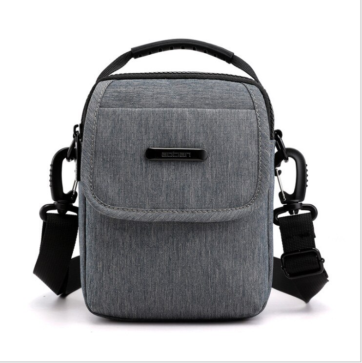 Local stock Multi Mens Canvas Purpose Cross Body Shoulder Bag Grab Handbag Handle Bag: Gray