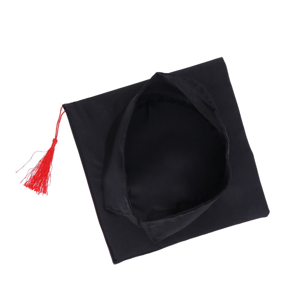 Children's Graduation Hat Costume Accessory Doctoral Cap with Yellow Tassel for Kids