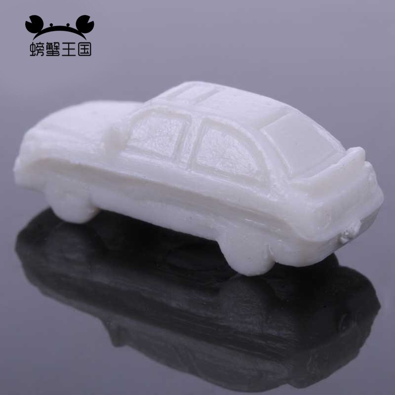 DIY Building Model Material Sandbox Scene Model Ornaments Car Color Small Car Traffic Car Bus: White Small Car 1 250 5 Pack 