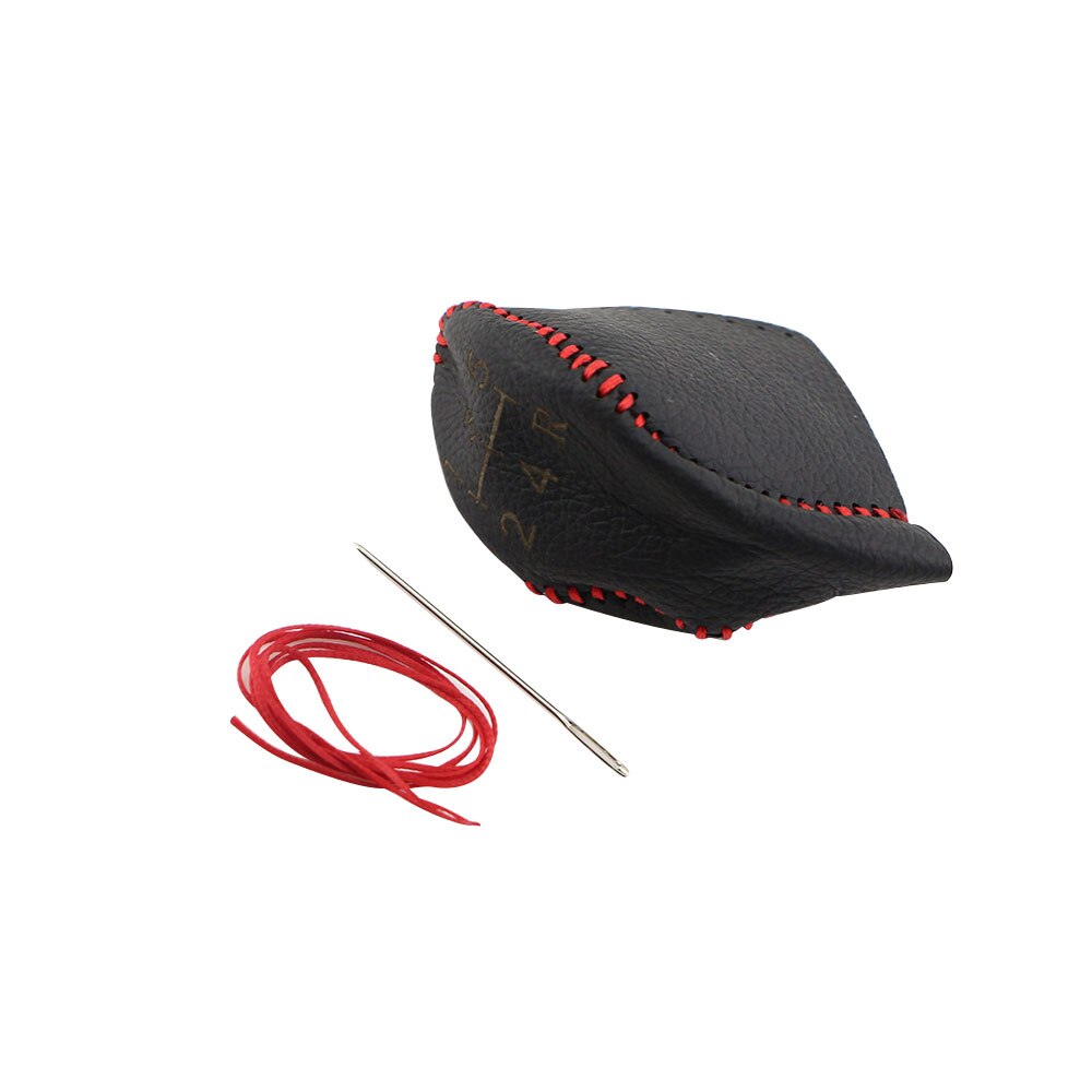 Carmilla-perilla de palanca de cambios de coche, cubierta protectora de cuero AT MT, collares de cambio de marchas, cubierta de freno de mano para Ford MK7: MT Shift Collar