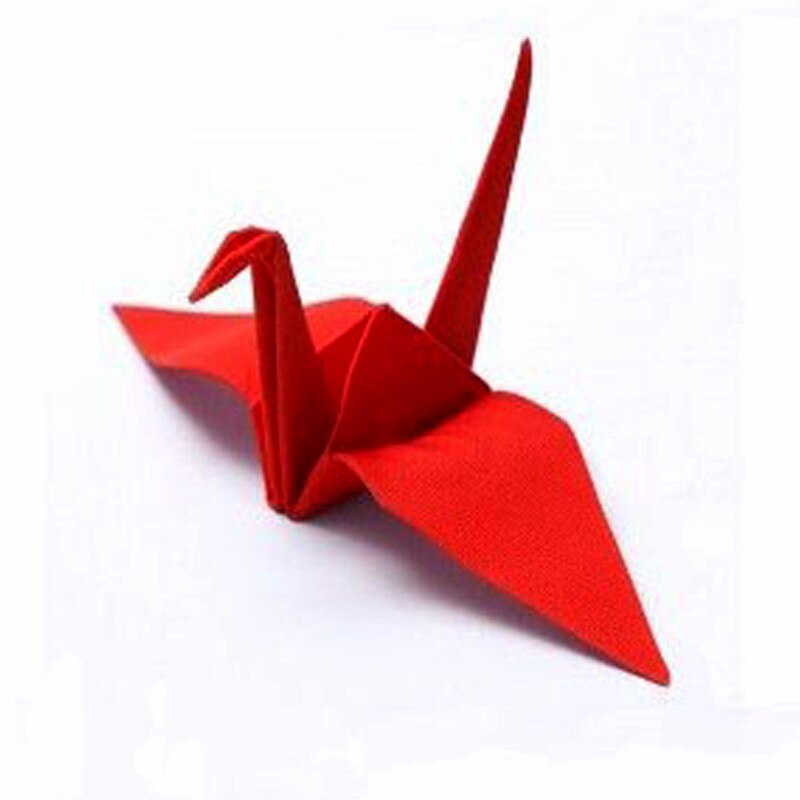 Kran Magie (Origami Magie) Magie Trick Papier Kran nah dran hoch Magie Requisiten Straße Zubehör Mentalismus: rot