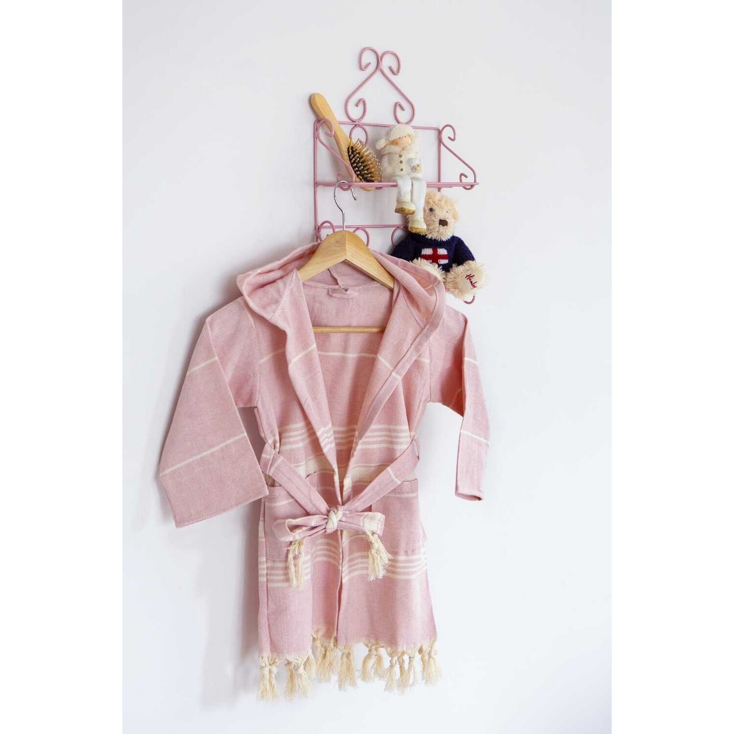 Peshtemal Children Bathrobe, Traditional English Kids Bathrobe, Children 'S Bathrobe, Children Beach Robe