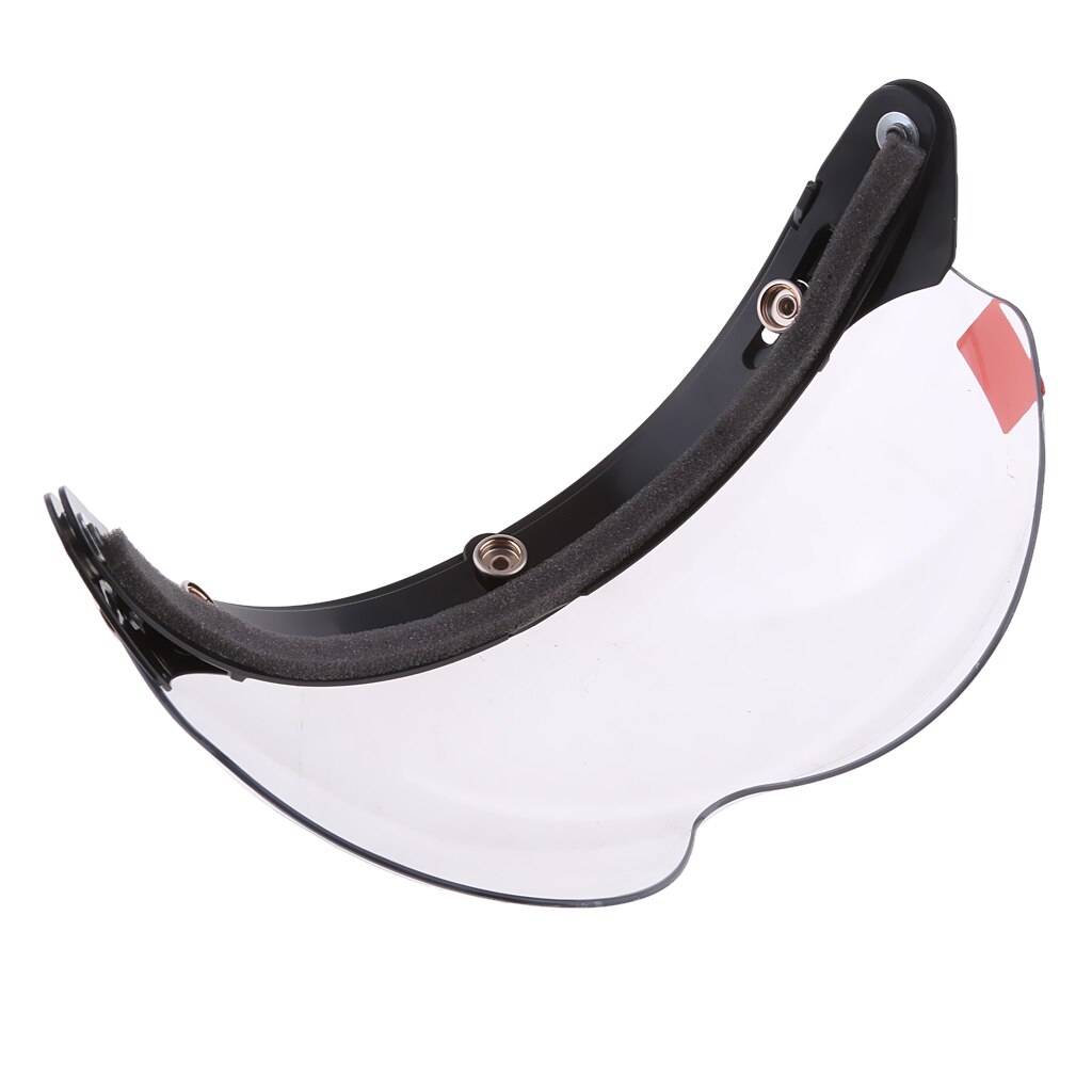 Universele 3 Snap-Knop Visor Voor 3/4 Open Gezicht Motorhelm Wind Shield Flip Up