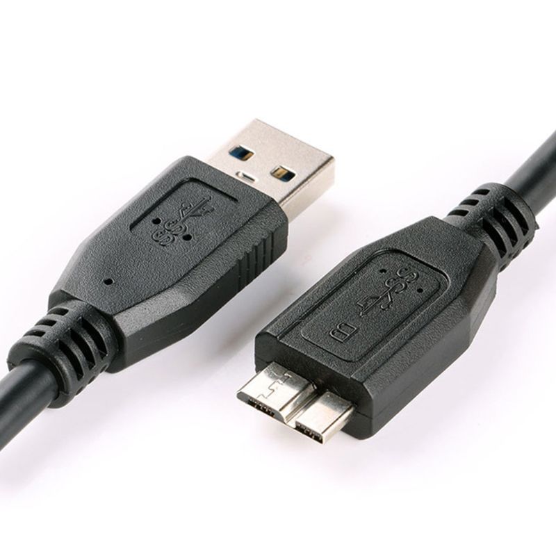 30cm sorte mini bærbare usb 3.0 hanner a til micro b datakabel ledning ledning for ekstern harddisk disk