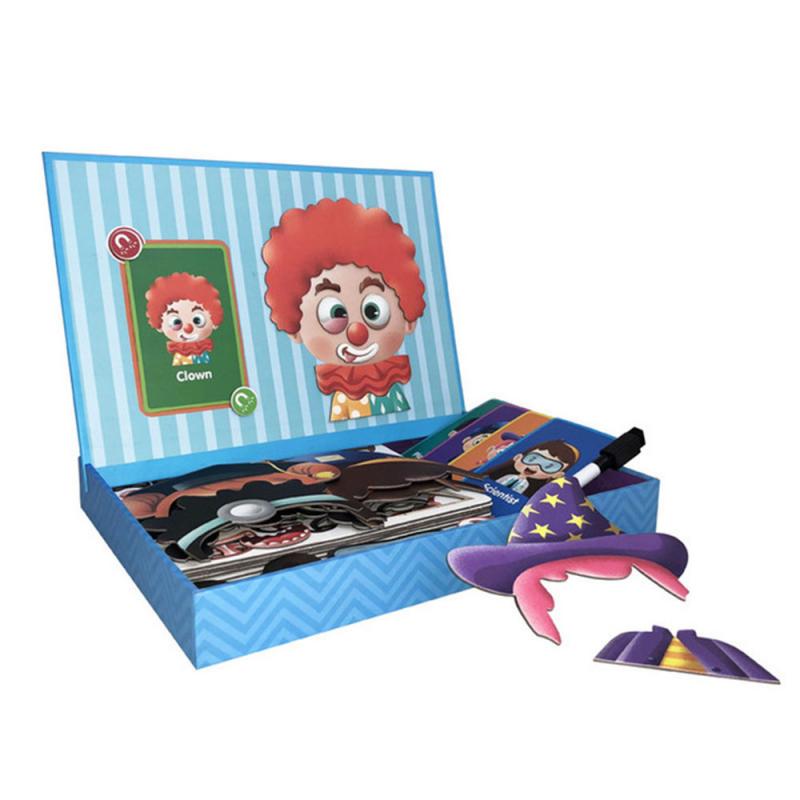 1 Doos Kinderen Magnetische Puzzel Multifunctionele Vroege Onderwijs Intellectuele Ontwikkeling Verlichting Speelgoed