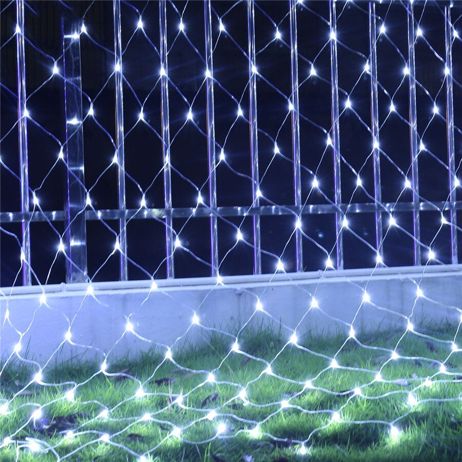 Thrisdar 2X2M 3X2M 6X4M Kerst Led Net Mesh Fairy String Light 8 Functie Outdoor Party Wedding Achtergrond Guirlande