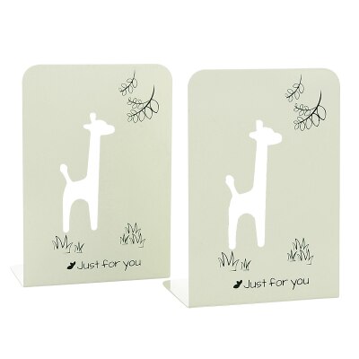 Bibliothèque séries girafe et horloge mignonne, grande bibliothèque en métal, support de livre de lecture, pièces/ensemble: B