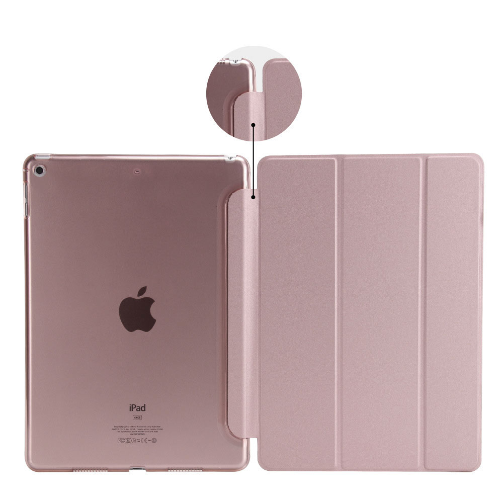 Leder Weichen Fall Für Apple iPad Mini 1 2 3 Stoßfest Widerstand Anti-Staub Abdeckung Fall Für iPad ultra Slim Smart Flip Fall: Rose Gold
