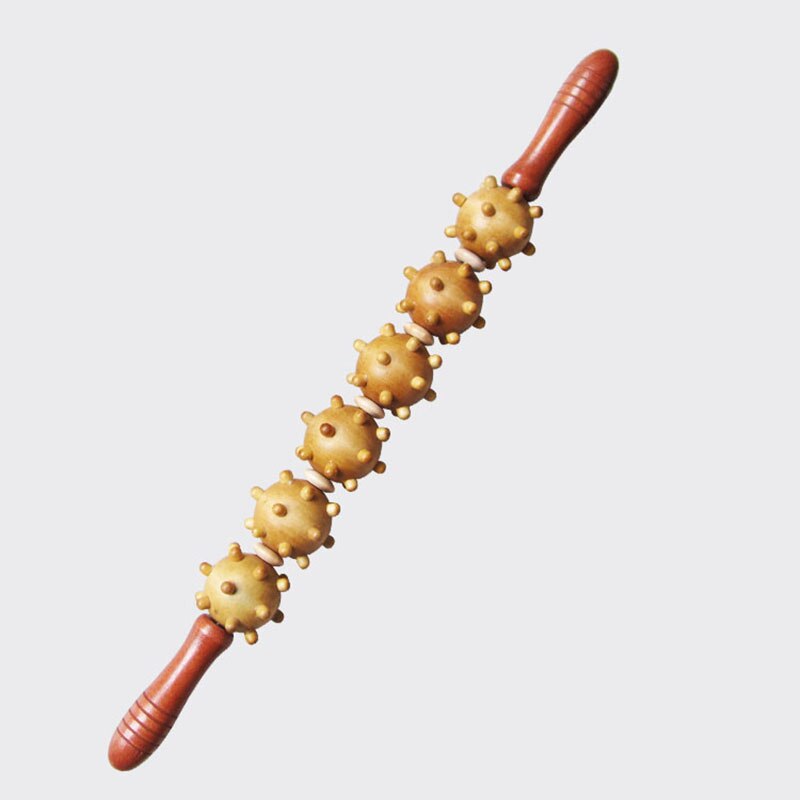 HANRIVER holz Meridian stange körper Massagegerät bauch zurück Nacken taille bein Massage Stock holz Rolle Massage Hammer&quot;: 6 Runden
