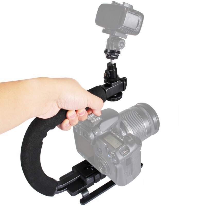 Slr Camera Hand-Held Stabilisator U-Vormige Dv Handheld C-Vormige Beugel Kan Voor gopro Action Camera Mobiele Telefoon Dv Dashcam