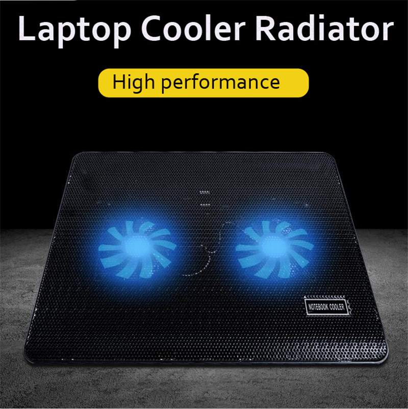 Stille 10-17 Inch Notebook Radiator Backlight Notebook Cooling Pad Professionele Grote Fan Koeling Base Met Licht Voor Laptop