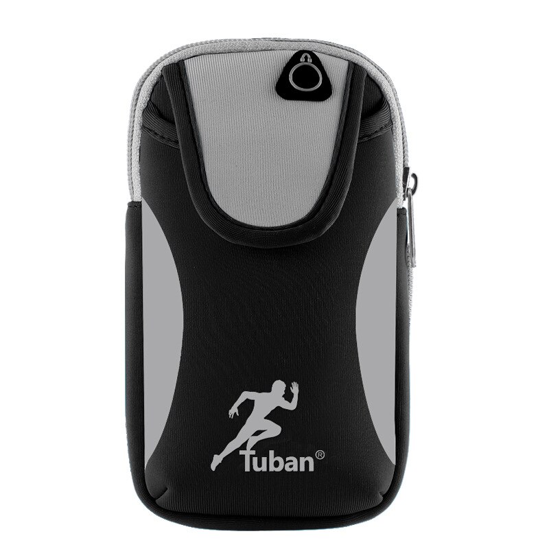 Brazalete para correr, funda para deportes al aire libre, soporte Universal para teléfono móvil, bolsa de brazo para teléfono con orificio para auriculares, correa elástica
