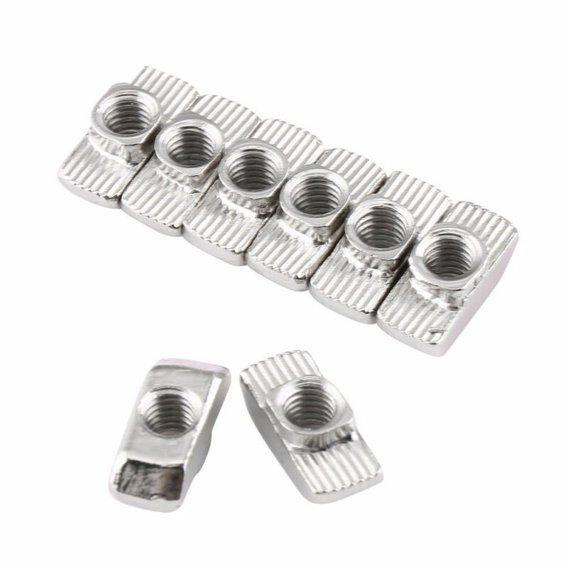 Tuercas cuadradas de bloque en T, martillo deslizante t-track para sujetador de perfil de aluminio, M3, M4, M5, M8, M10, , 3030, 4040, 10 piezas