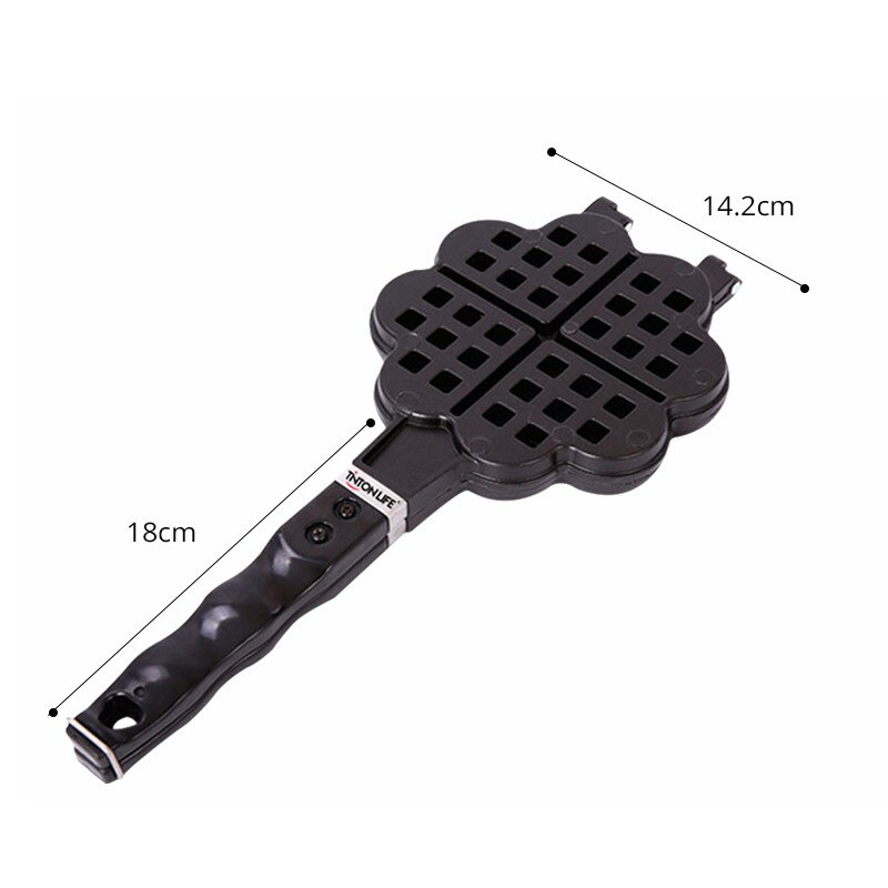 Diy Hartvormige Ei Wafel Cakevorm Bladerdeeg Pan Mold Anti-aanbak Dubbele Side Koekjes Muffin Mould Pot Bakvormen Bakken Tools