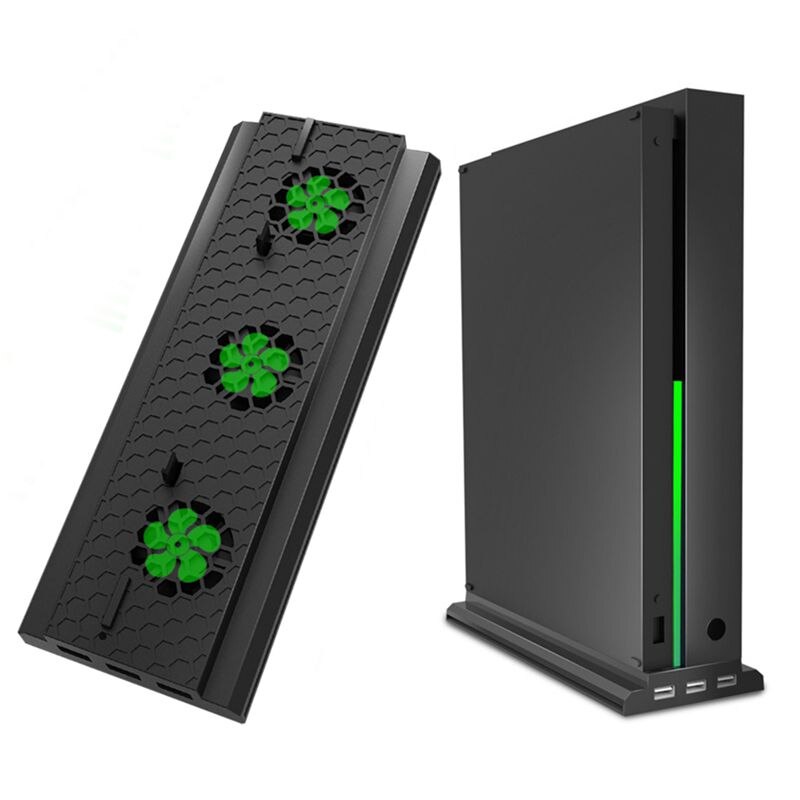 Verticale Stand Con Ventola Di Raffreddamento Per Xbox One X, titolare Console di Raffreddamento Con 3 Porte Usb Per Xbox One X Console: Default Title