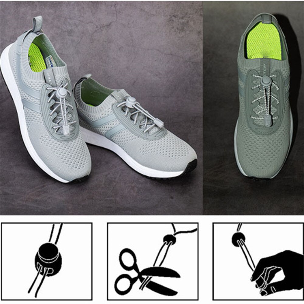 Cordones reflectantes a la para zapatillas deportivas, Cordones elásticos de 3mm,