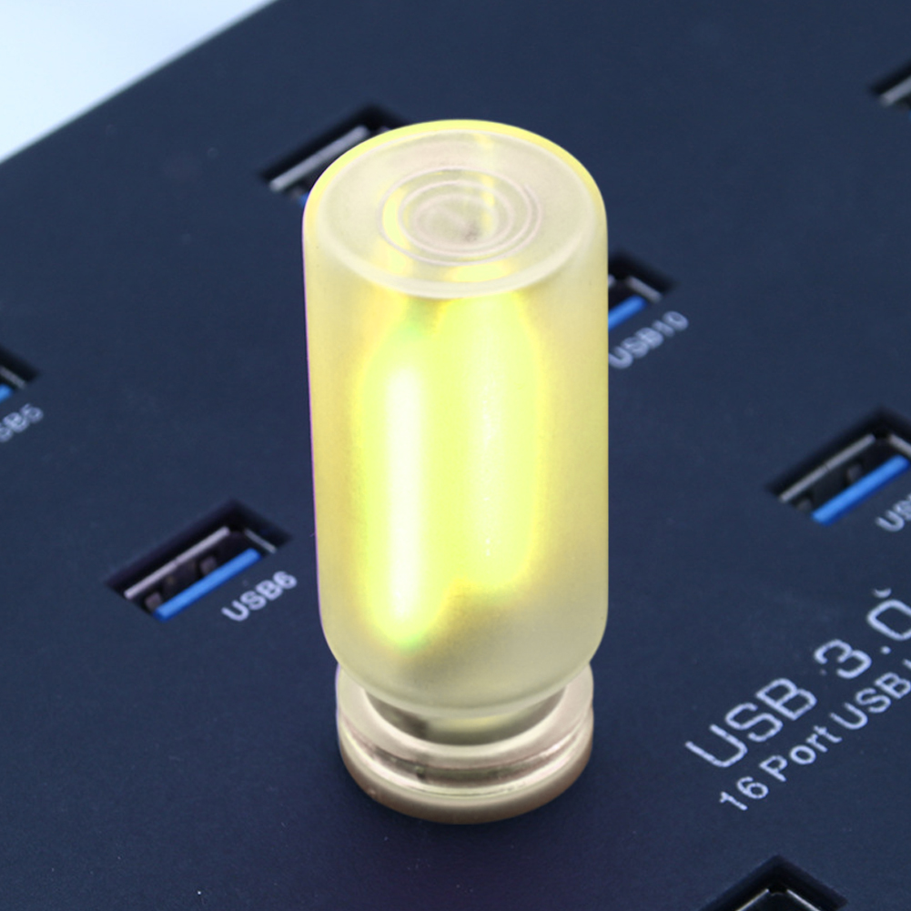 Bombilla LED Retro Edison 0,3 W DC5V USB atenuación táctil tubo fuente de luz móvil luz nocturna luz de noche luz de noche portátil: YELLOW