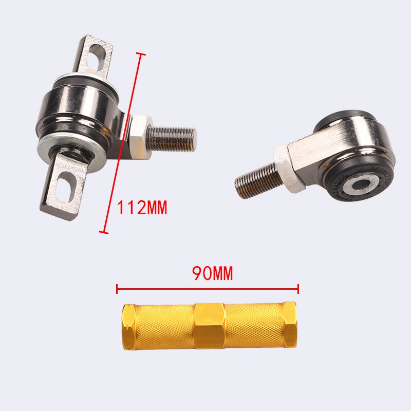 RACING REAR ADJUSTABLE CAMBER ARMS KIT Shiny surface FOR EK EG