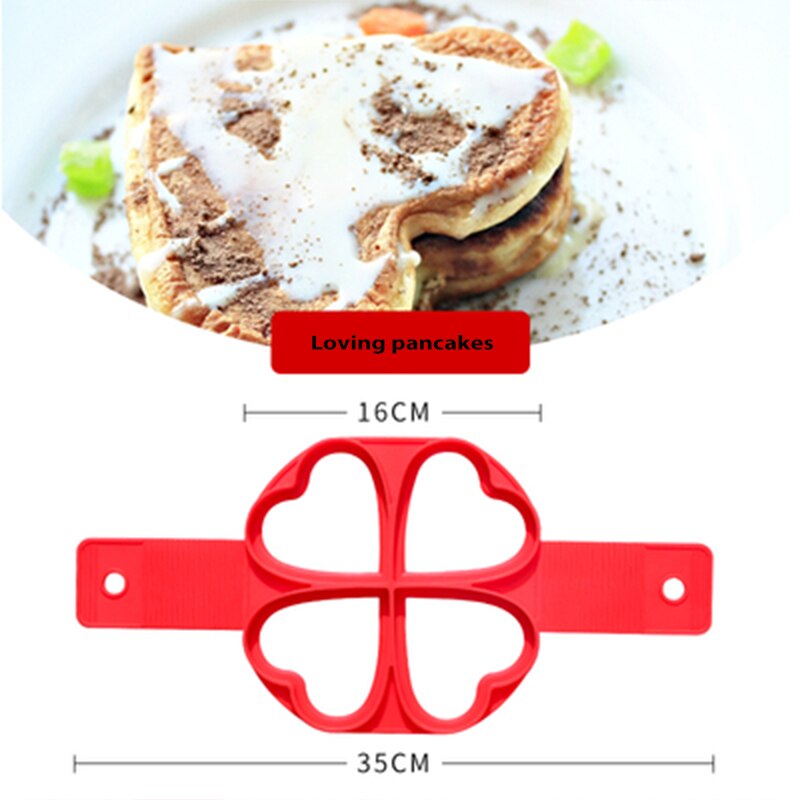 Pancake Non-stick Silicone Mold Cooking Tool Round Center Pancake Machine Egg Tool Rice Cooker Flip Egg Mold Kitchen Baking: XIN