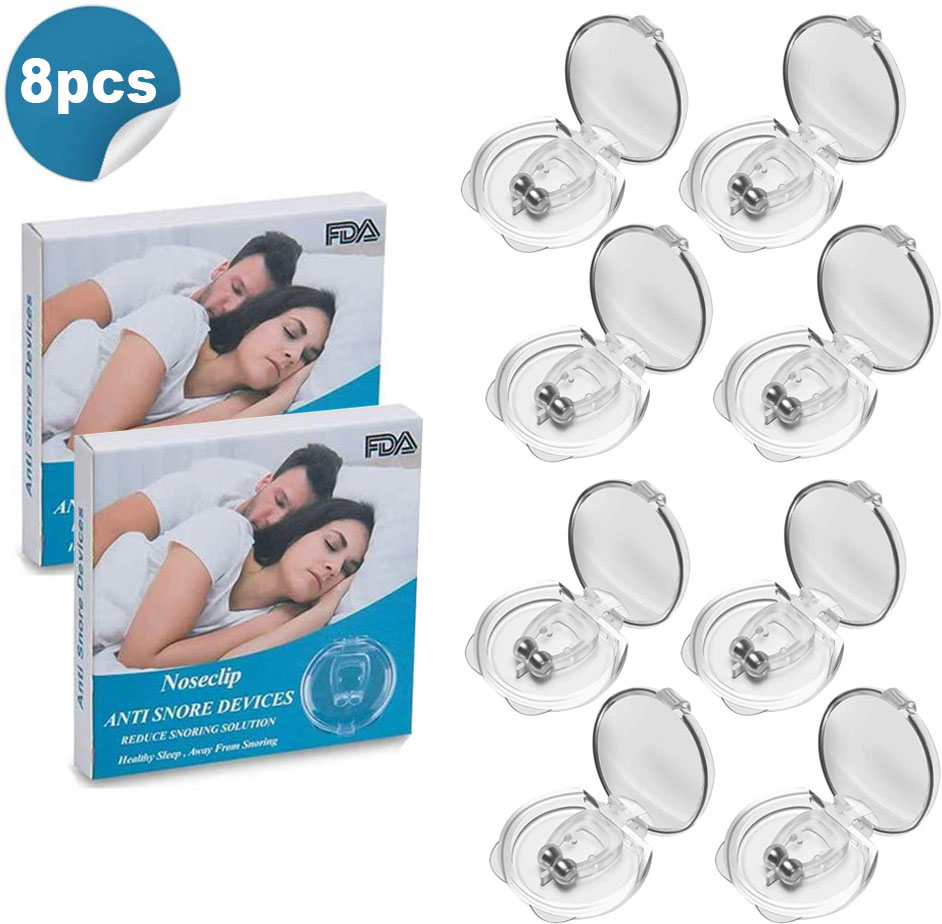 Pro silikone magnetisk anti snorke-enhed næseklemme effektiv-let stop snorke-løsning sovehjælpeværktøj til mænd kvinde