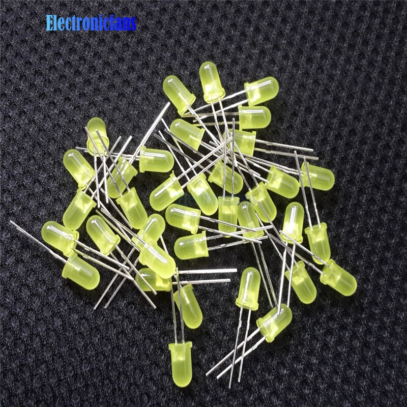 100Pcs LED 5MM YELLOW COLOR YELLOW LIGHT Super Bright Bulb Lamp