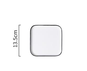 Plaat Nordic Stijl Keramische Diner Plaat Huishouden Steak Creatieve Effen Kleur Plaat: 4
