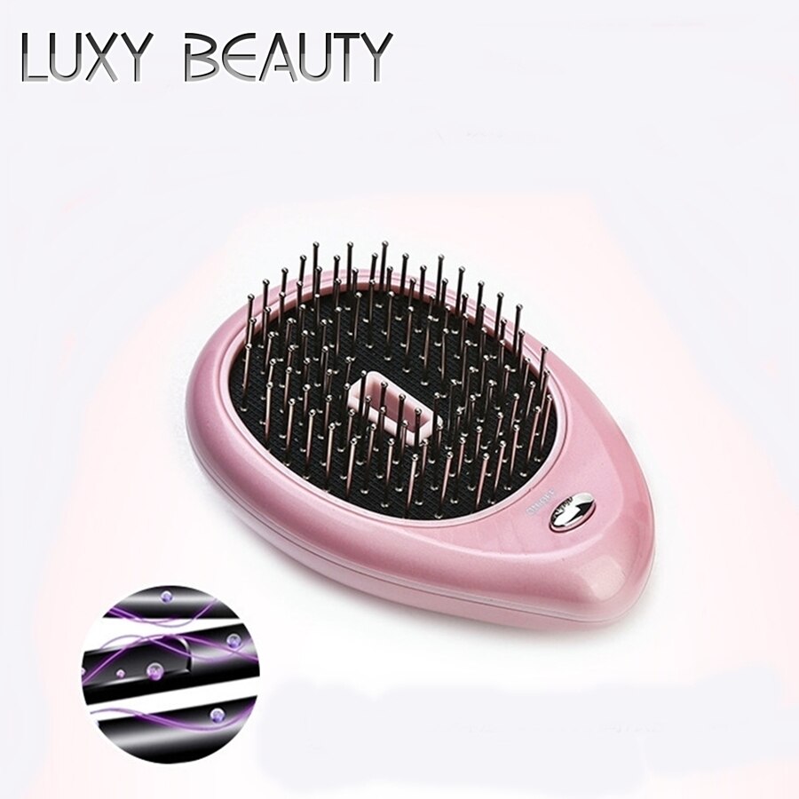 Peine eléctrico para el pelo, cepillo iónico, alisador de pelo, peine de iones negativos, masaje antiestático, Mini peine para el pelo liso