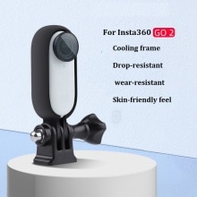 Insta 360 gehen2 kühlrahmen, widerstandsfähig , 1/4 adapterhalterungsbasis für insta 360 gehen 2 kamerazubehör