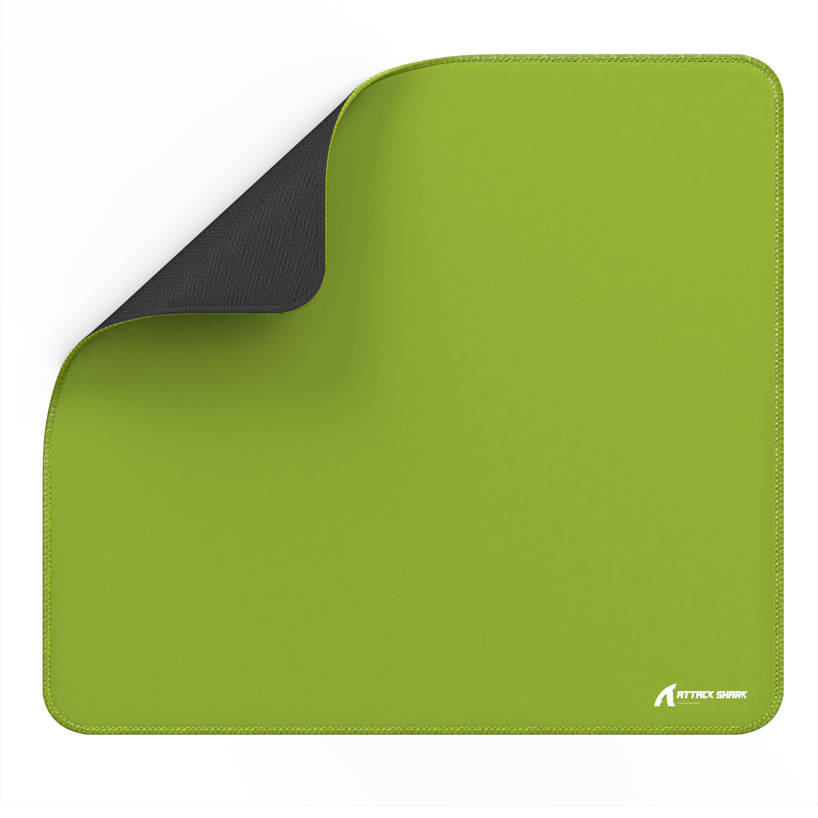 ATTACK SHARK CM02 grote eSport gaming-muismat, 450x400x4 MM, getextureerd glad oppervlak, antislip rubberen basis, micro-gebreide randen: Donkergroen