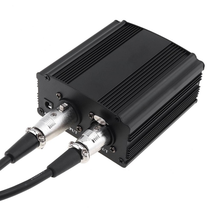 FGCLSY bm 800 condenser microphone phantom power supply for bm800 condenser karaoke microphone 48v phantom power XLR cable