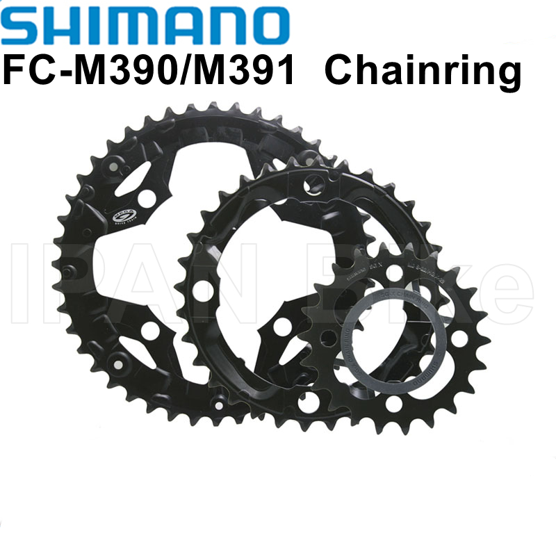 Shimano – plateau de pédalier à 9 vitesses pour vélo, pièces de réparation, Original, FC-M391 FC-M390, 48T 44T 36T 32T 22T
