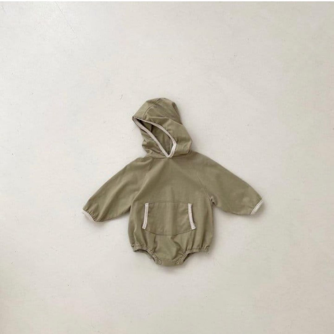 Citgeett Herfst Baby Baby Meisjes Jongens Toevallige Lange Mouwen Hooded Bodysuit Effen Kleur Driehoek Jumpsuits Lente Kleding