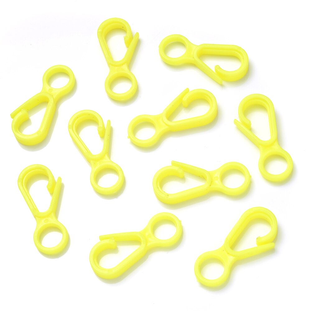 Crochet de fermoir à homard en plastique coloré, 30 pièces, 13x33mm, connecteur d&#39;extrémité acrylique pour bricolage, couture, sac de bagages, porte-clés, jouets, crochets de poupée: 5