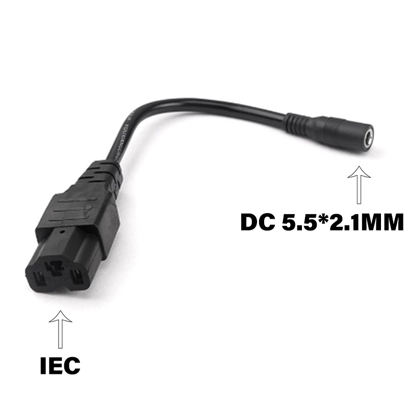 DC 5,5 MM Zu GX16-XLR-RCA-IEC-GX12-DC Stecker Kabel Adapter Für Elektrische Roller Fahrrad Auto Für Anhaltende Langlebige Stecker: Himmel Blau