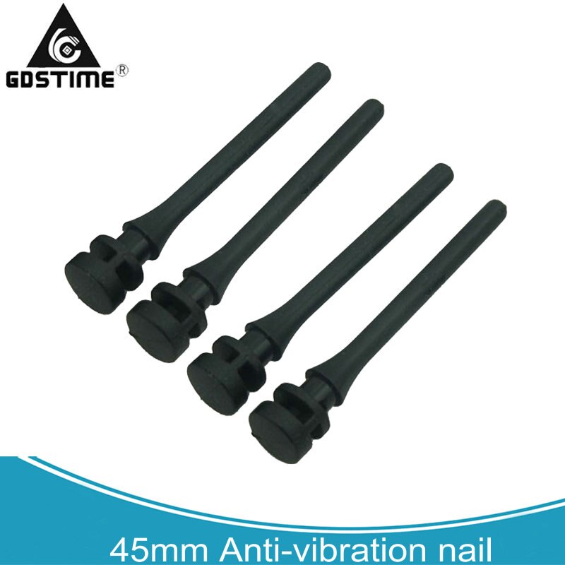 Tornillos de goma para ventilador de PC, remache de Pin de tornillo de 45mm y 65mm, tornillos de silicona antivibración para absorción de ruido, 20 Uds.: 45mm Black