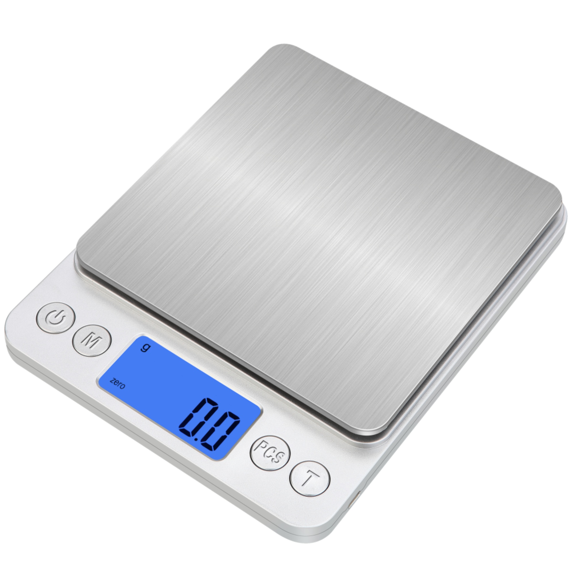 Rechargeable Stainless Steel Kitchen Scales,10kg Greater Food Balance,counting,Easy Tare,High Utility Rate,HD Backlit Screen