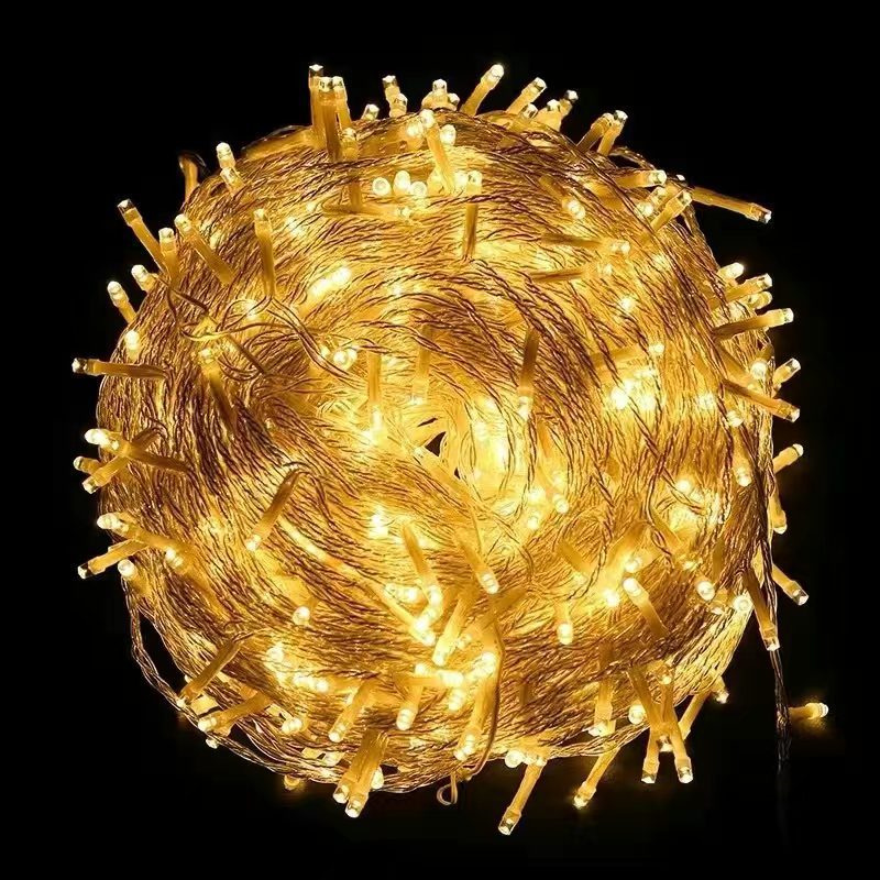 Led Christmas Lights Outdoor LED String Lights 100M 50M 30M 20M 10M Fairy Light Garland Decoration Wedding Party Garden: Warm White / I
