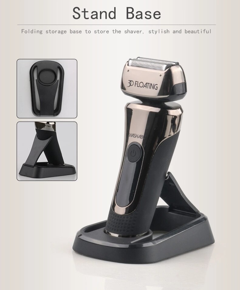 WEIDZ Electric Shave One Blade Shaver For Men Wet Dry Use Rechargeable Razor For Men Shaving Machine Electric Shaver Mower