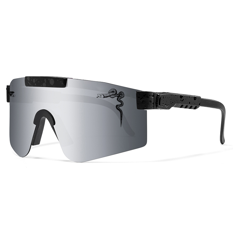 Gafas deportivas para hombre y mujer, gafas de sol para ciclismo, gafas para exteriores, piernas dobles, bicicleta, vista amplia, gafas a prueba de viento para Mtb UV400: Verde