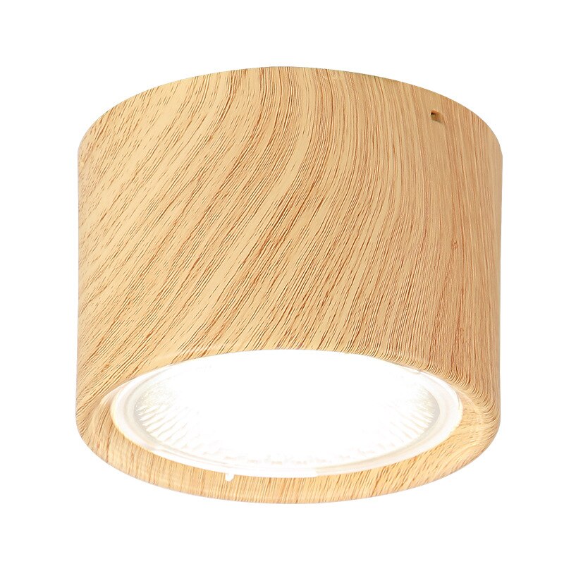 Plafond Spot Verlichting 5W 12W Nordic Hout Opbouw Plafond Spot Light Voor Ailse Bar Keuken Binnenverlichting
